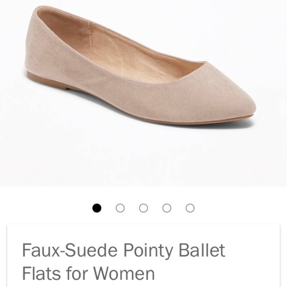 NWT Old Navy Faux Suede Ballet Flat